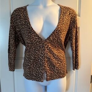 Leopard Print Women's Cardigan